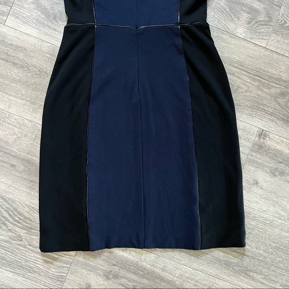 41 Hawthorn Finola Colorblock Zipper Detail Dress in Black and Navy. Size S - Picture 6 of 7